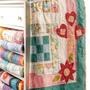 Annies Kids Quilt Modern Floral Crib-0